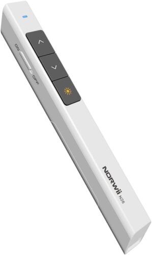 Norwii Wireless Presenter Remote With Customize Buttons 100M/328FT (White)