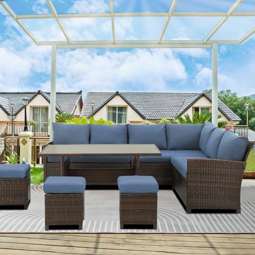 Wisteria Lane 7-Piece Wicker Patio Furniture Set - Image 2