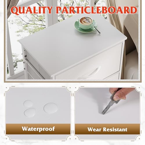WLIVE Dresser With 4 Drawers, Fabric Organizer - Image 5
