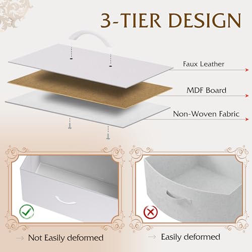 WLIVE White 6 Drawer Double Dresser - Image 5