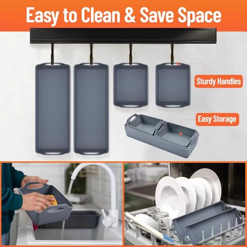 WMM Nonstick Bakeware Set Silicone Tray Dividers - Image 5