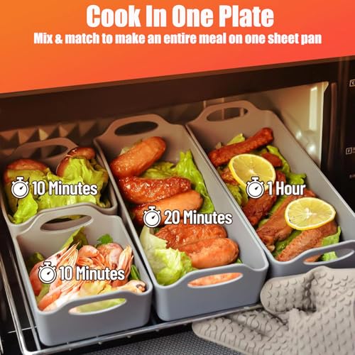 WMM Nonstick Bakeware Set Silicone Tray Dividers - Image 2