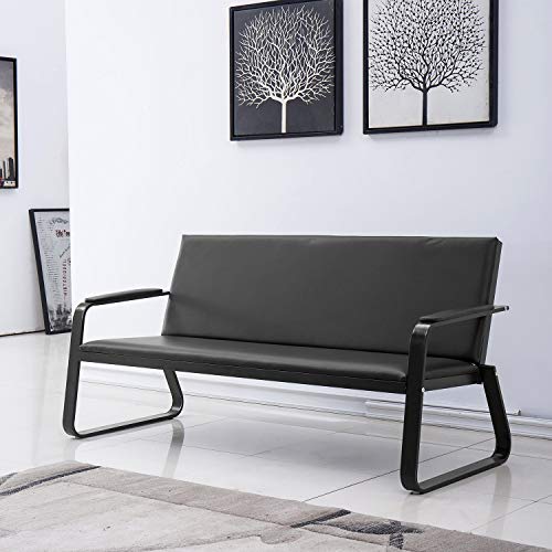 wonline Waiting Room Chair With Armrest PU Leather - Image 2