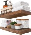 BAOBAB WORKSHOP Wood Floating Shelves 16 Inch – Walnut