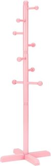 Azaeahom Wooden Coat Tree Stand With Hooks