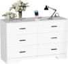 FJTJBSI Wooden Dresser With Power Outlets