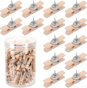 SANNIX Wooden Push Pin Clips For Crafts