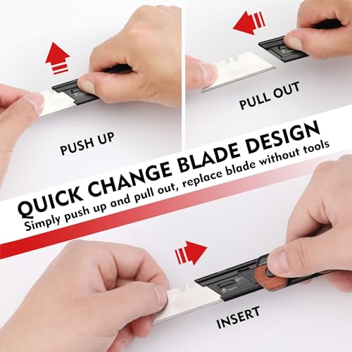 WORKPRO 2-in-1 Folding Utility Knife With Blades - Image 5