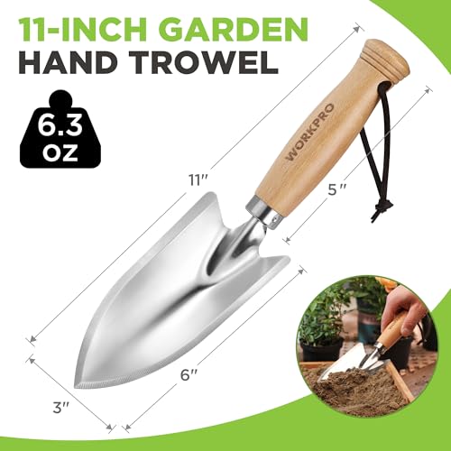 WORKPRO Garden Hand Trowel, Stainless Steel Shovel - Image 2