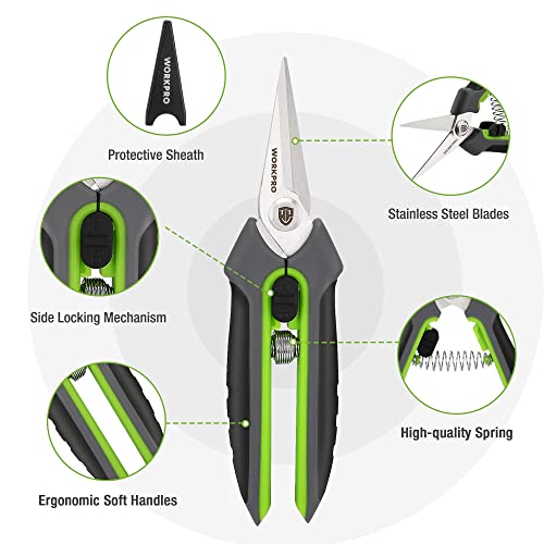 WORKPRO Garden Pruning Shears 2 Pack, 8" Bypass - Image 4