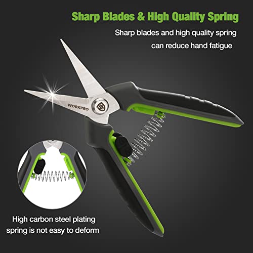 WORKPRO Pruning Shears 6.5β Gardening Scissors Set - Image 4