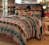 CARSTENS, INC. Woven Chenille 5-Piece Rustic Comforter Set, King