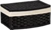 Household Essentials Woven Paper Rope Basket With Lid