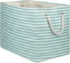 DII Woven Paper Storage Bin, Aqua