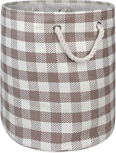 DII Woven Paper Storage Bin, Medium Round