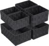 Posprica Woven Storage Baskets Set, 6 Pack