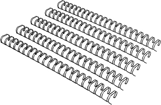 RAYSON WR21159BK Wire Binding Spines, 2:1 Pitch