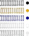 RAYSON WR32159M Wire Binding Spines, Multicolor