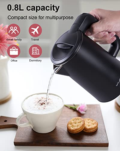 WTJMOV Electric Kettle 0.8L Stainless Steel 800W - Image 2