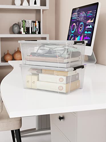 WYT Clear Storage Latch Bins, 6-Pack - Image 5