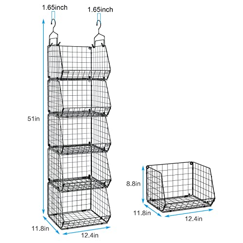 X-cosrack 5 Tier Closet Hanging Organizer - Image 3