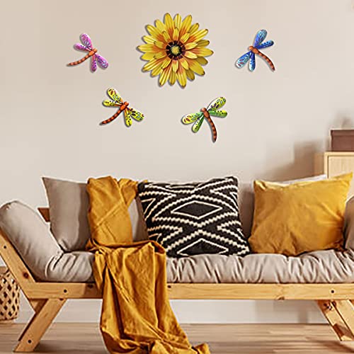 XIUDEEN Metal Flowers Outdoor Wall Decor Set - Image 4