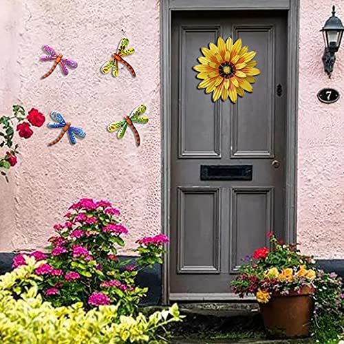 XIUDEEN Metal Flowers Outdoor Wall Decor Set - Image 5