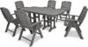 Polywood Yacht Club Highback 7-Piece Dining Set
