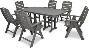 Polywood Yacht Club Highback 7-Piece Dining Set