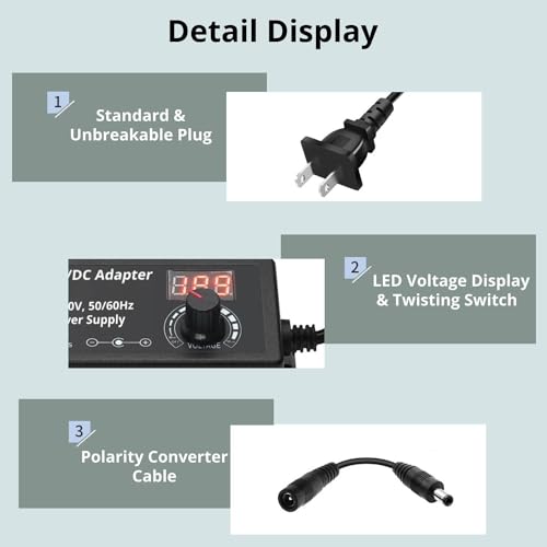 YANZHI Adjustable Power Supply 3V~24V 3A - Image 5