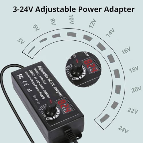 YANZHI Adjustable Power Supply 3V~24V 3A - Image 2