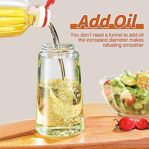 YARRAMATE Oil Sprayer For Cooking, 2 In 1 Olive Oil Dispenser - Image 4