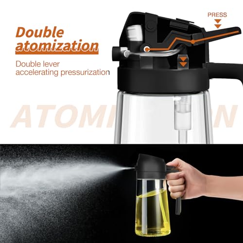 YARRAMATE Oil Sprayer For Cooking, 2 In 1 Olive Oil Dispenser - Image 2