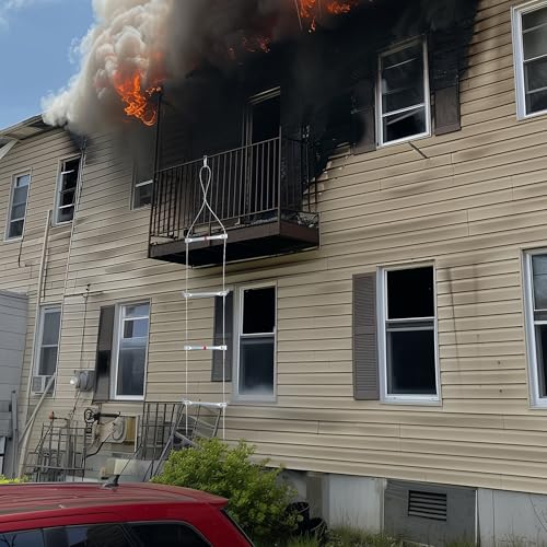ybaymy Emergency 2 Story Fire Escape Ladder - Image 5