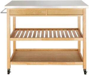 HFRUUWSEHJJKK Yellow Moveable Kitchen Cart With Drawers