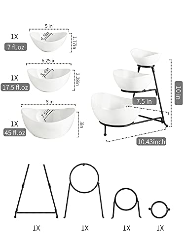 YHOSSEUN 3 Tier Serving Stand With Bowls - Image 2