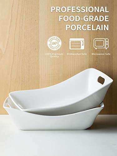 YHOSSEUN Large Rectangle Serving Bowls With Handles - Image 3