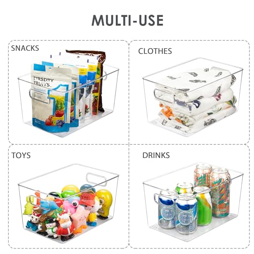 YIHONG Clear Pantry Organizer Bins, 6 Pack - Image 4