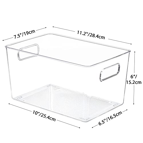 YIHONG Clear Pantry Organizer Bins, 6 Pack - Image 2