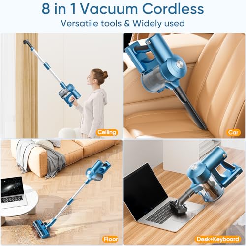 YIKELAI Cordless Vacuum Cleaner, 38Kpa Suction - Image 3