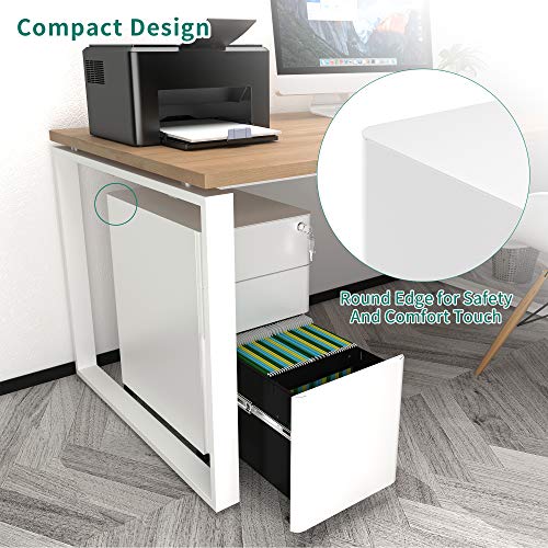 YITAHOME 3-Drawer Slim File Cabinet With Lock - Image 5