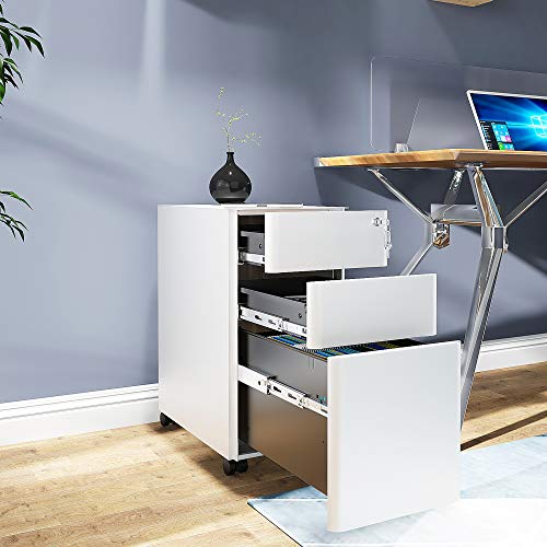 YITAHOME 3-Drawer Slim File Cabinet With Lock - Image 2