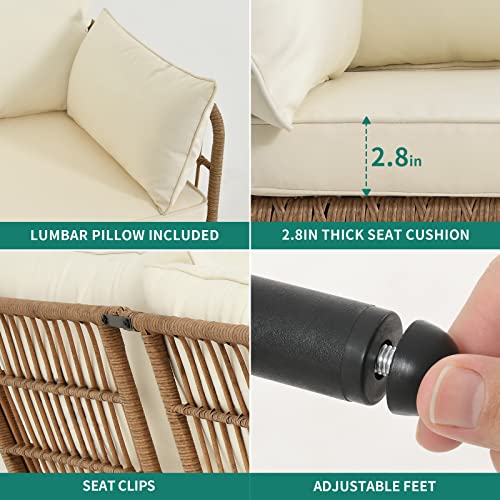 YITAHOME 4-Piece Patio Furniture Set, Outdoor Sectional Sofa - Image 2