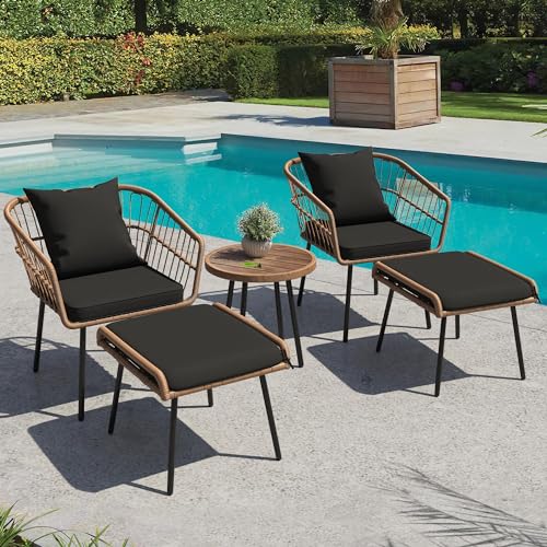 YITAHOME 5-Piece Outdoor Wicker Furniture Set - Image 2