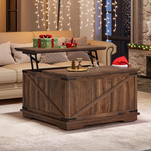 YITAHOME Farmhouse Lift Top Coffee Table - Image 3