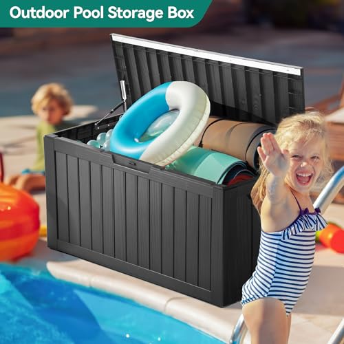 YITAHOME Resin Deck Box, Black, 80 Gallon - Image 4