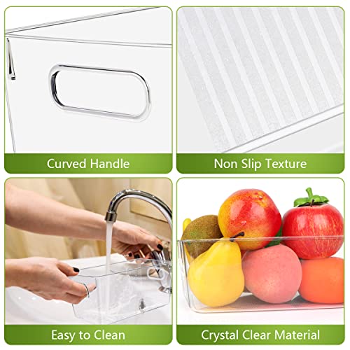 YKIOKE Clear Refrigerator Pantry Organizer Bins Set - Image 3