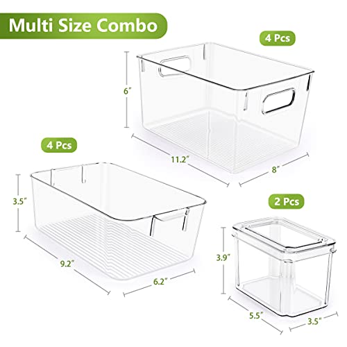 YKIOKE Clear Refrigerator Pantry Organizer Bins Set - Image 5