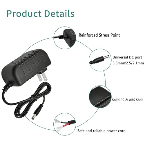 YOOFONE AC Adapter 9V 2A Power Supply - Image 5