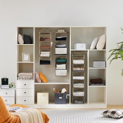 YOUDENOVA 5-Shelf Beige Hanging Closet Organizer - Image 2